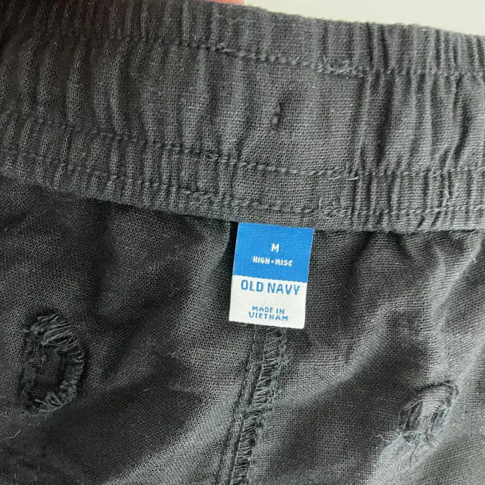 Old Navy High Rise Linen Blend Short Size Medium